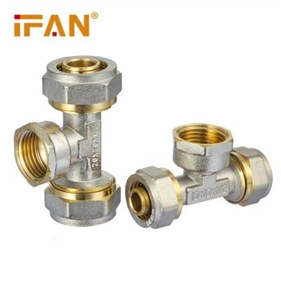 Brass Tee Pex Compression Fitting