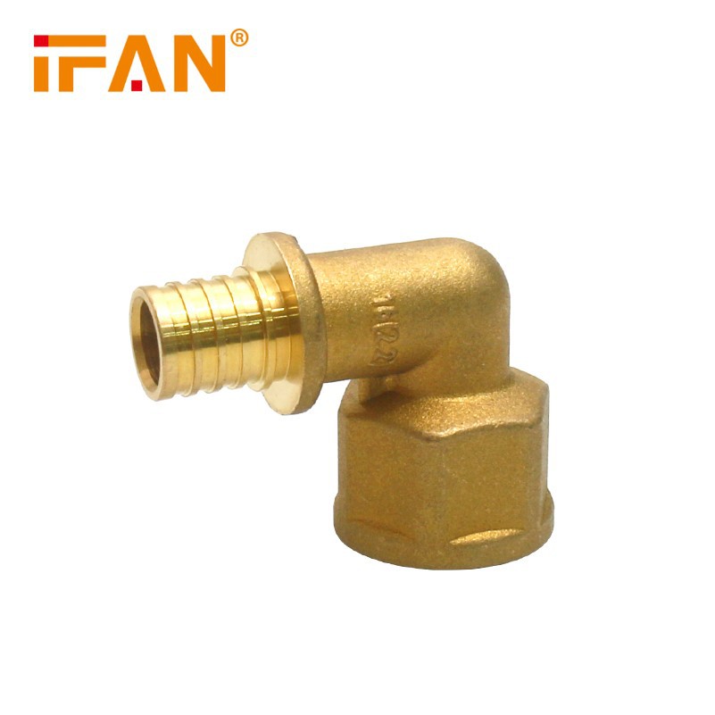 Brass PEX Sliding Fitting Elbow