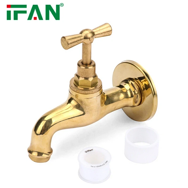 IFAN Gold Plating Brass Bibcock