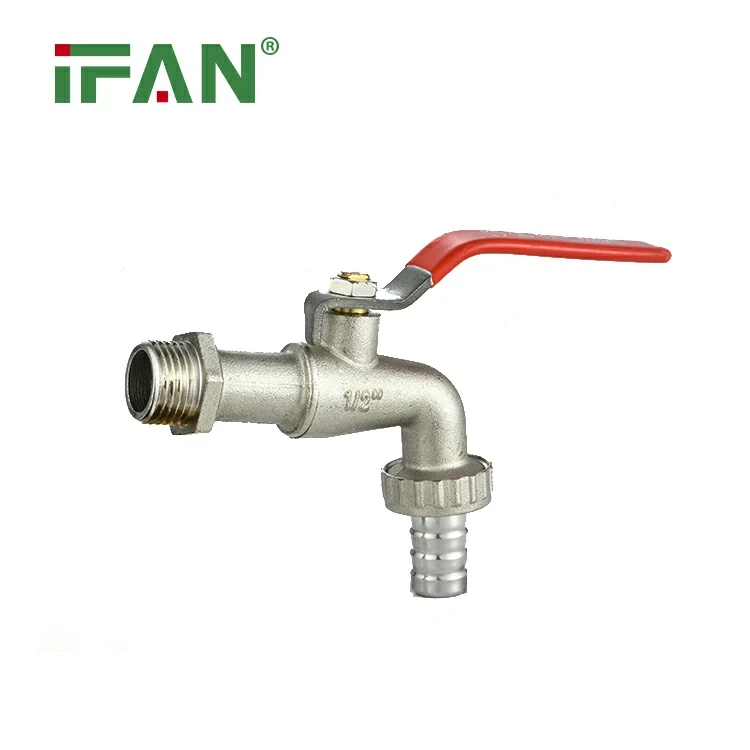 IFAN S03 Red Long Handle Brass Tap