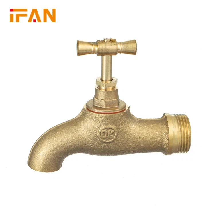 IFAN Yellow 1/2" 3/4" Brass Tap